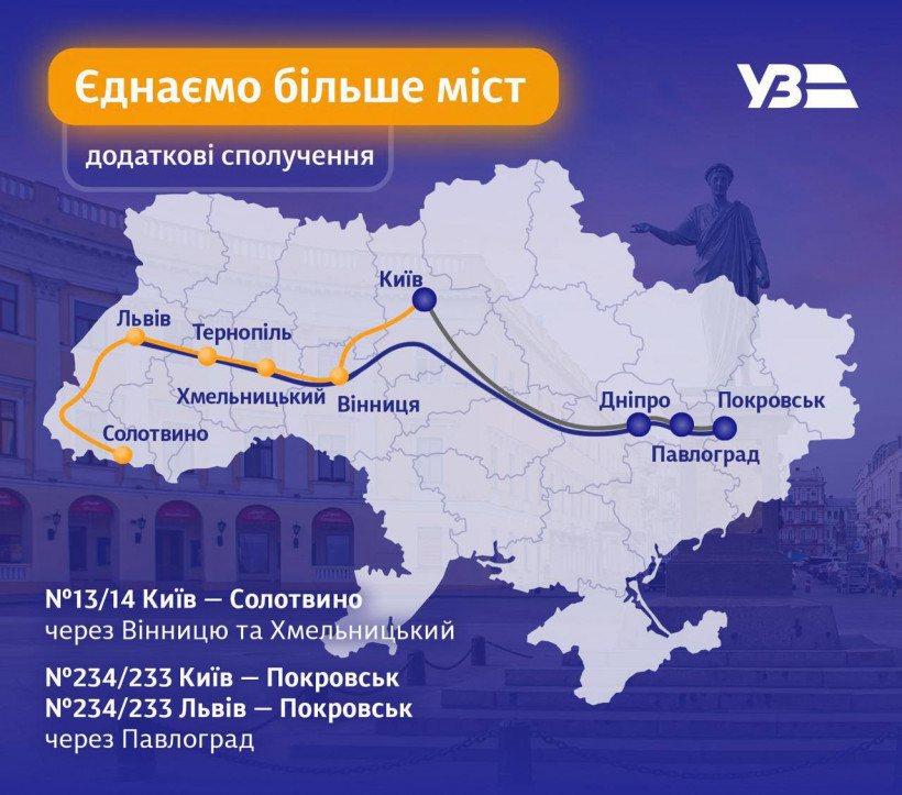 Укрзалізниця підготувала новий графік руху потягів