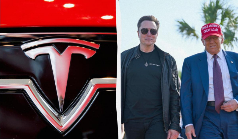 Акції Tesla рухнули через перепалку Маска з Трампом