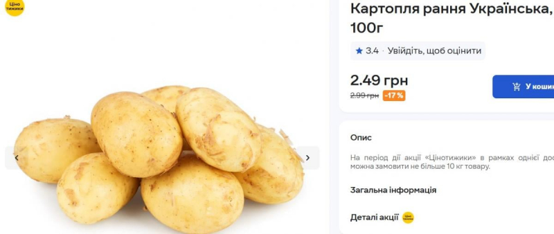 В Україні падають ціни на картоплю нового врожаю: скільки коштує кілограм зараз
