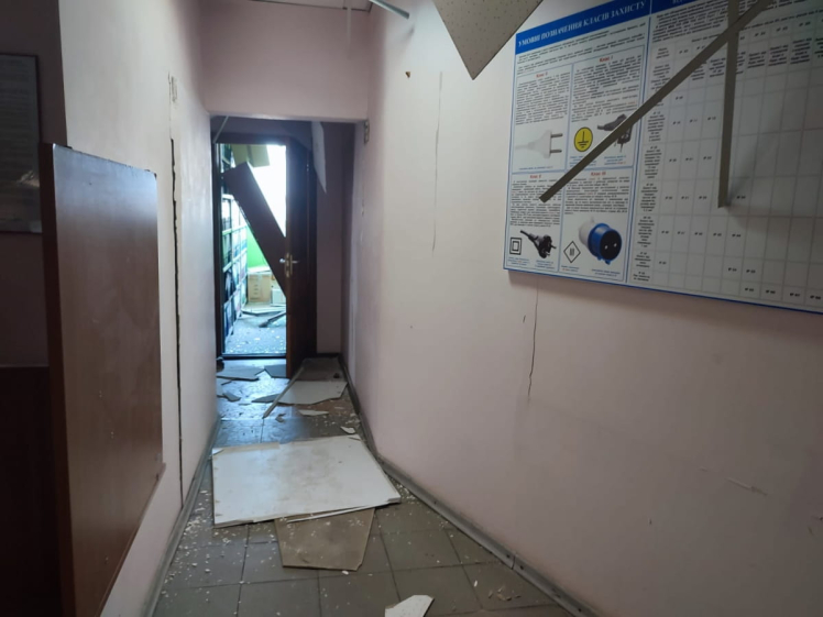 Офіс «5 каналу» зазнав пошкоджень через російську атаку на Київ (фото)