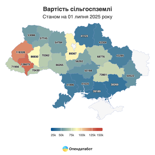 В Україні на 60% зросла ціна гектара землі. Де найдорожча земля