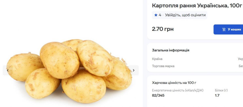 В Україні продовжують знижуватись ціни на картоплю: скільки коштує кілограм