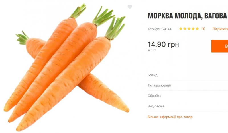 В Україні стрімко дешевшає морква: скільки зараз коштує кілограм