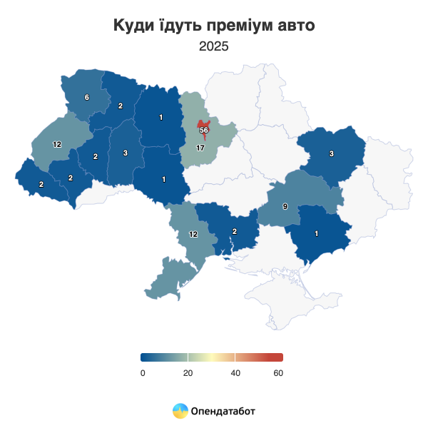 З початку року українці завезли з-за кордону 131 «розкішну» автівку