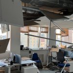 Офіси Представництва ЄС та видання «Українська правда» постраждали через російську атаку на Київ (фото)
