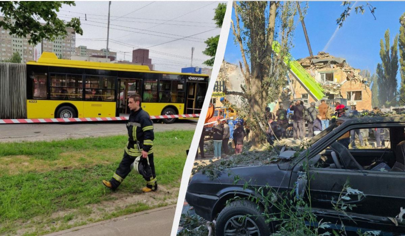 У Києві змінено рух транспорту та перекриті вулиці після нічної атаки росіян