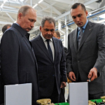 Президент Росії Володимир Путін під час відвідування заводу