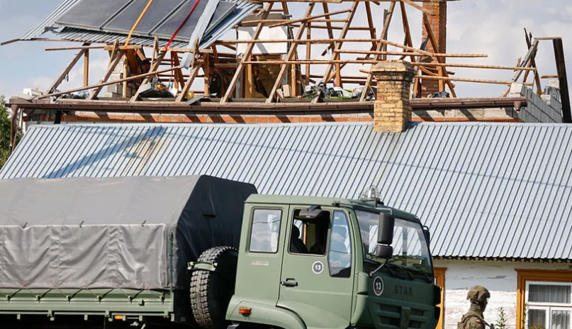 Наслідки нальоту дронів на Польщу: пошкоджений будинок у Вириках-Воля