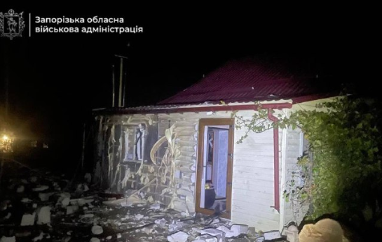 російські війська завдали щонайменше п’ять ударів дронами у Запорізькому районі