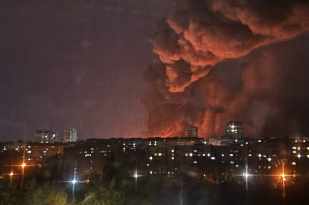 пожежа у тимчасово окупованому Донецьку