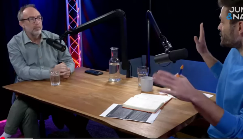 Jimmy Vales' Interview am 16. November bei Jung & Naiv wurde durch eine Frage zum Gründer von Wikipedia unterbrochen.