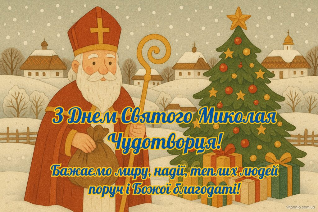 День Святого Миколая 6 грудня 2025 в Україні: 15 найкращих привітань, листівки, СМС та побажання у прозі
