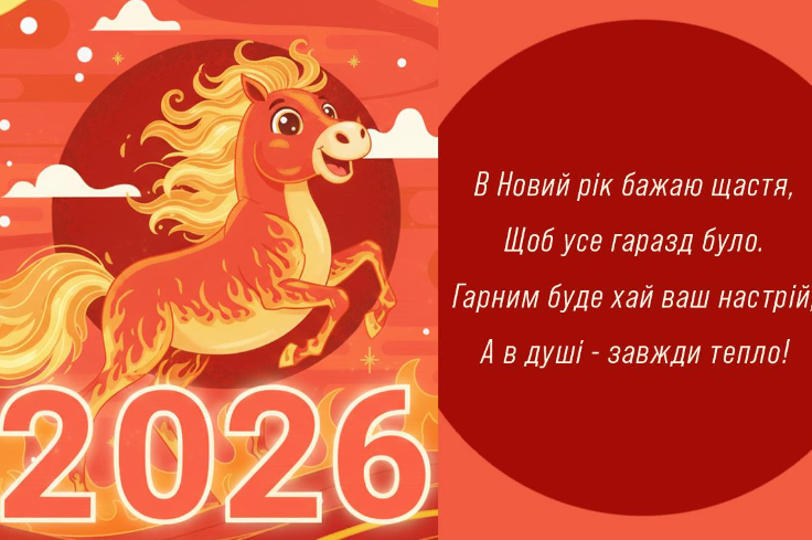 Привітання з Новим роком 2026: 45 СМС, теплі слова для батьків і друзів