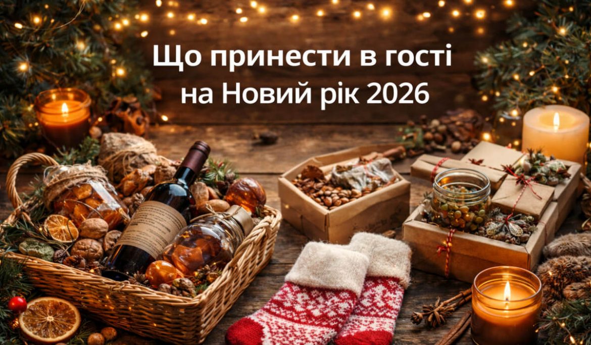 Що принести в гості на Новий рік 2026: модні подарунки і заборони етикету