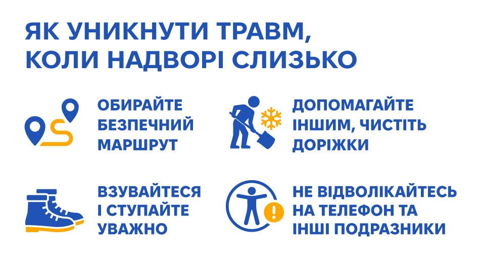 Ожеледиця та морози в Україні 8 січня: як безпечно ходити вулицями і що радить МОЗ