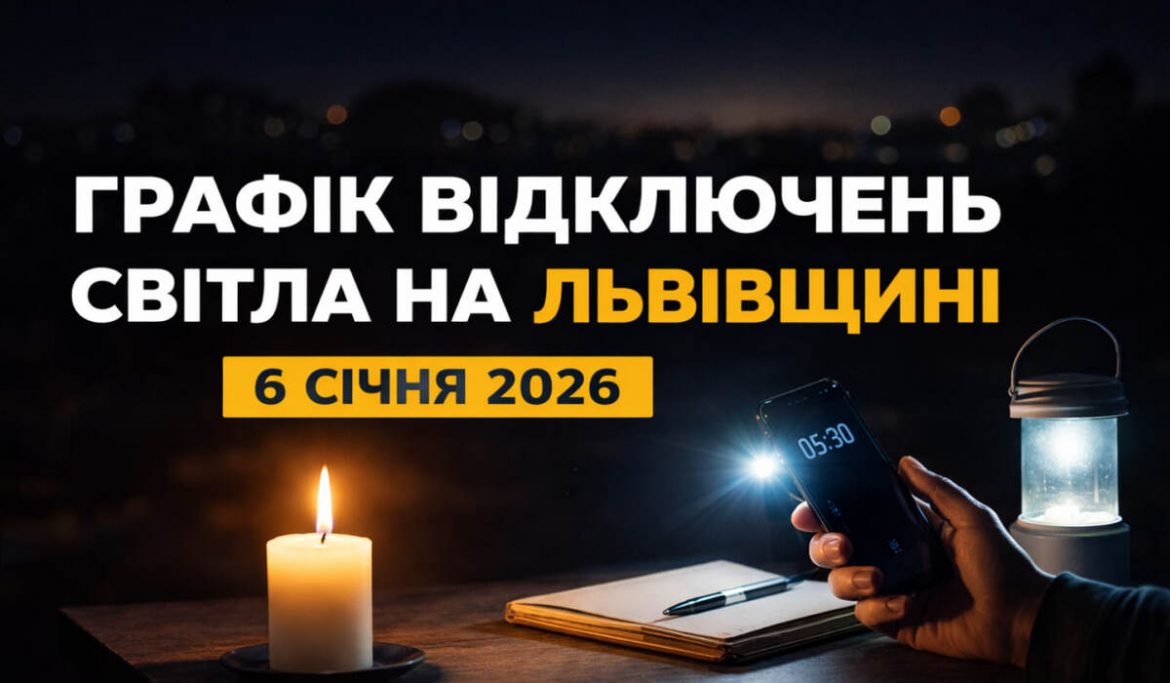 Графік відключень світла на Львівщині 6 січня: повний графік ГПВ по чергах
