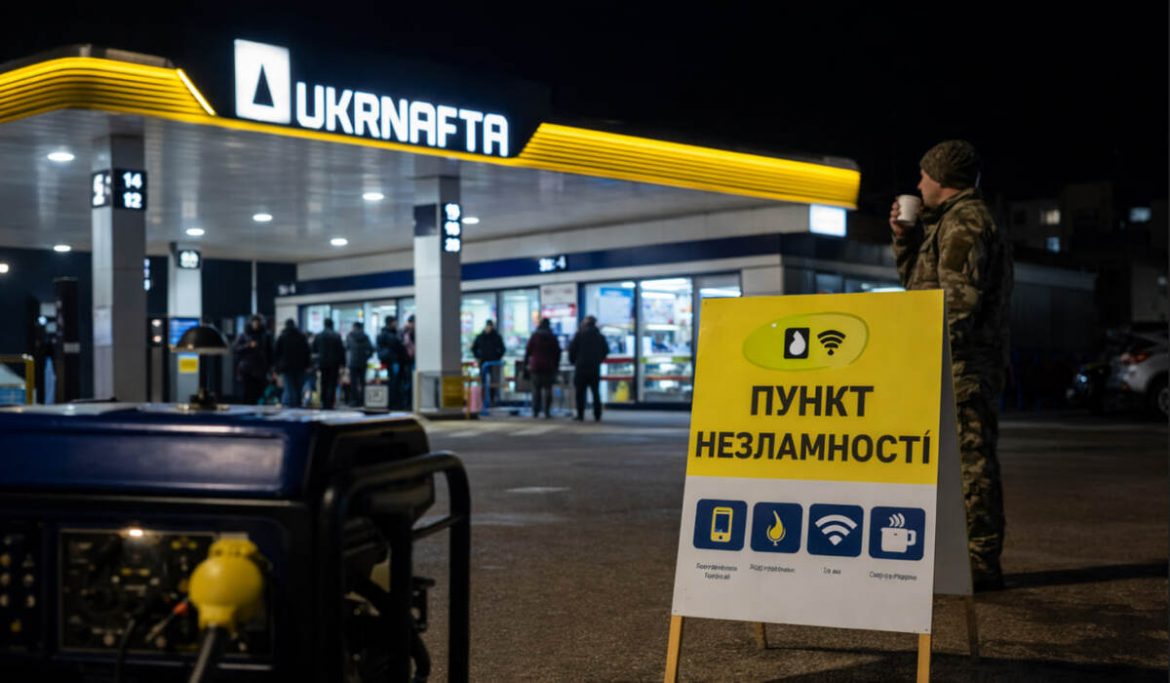 Пункти незламності на АЗК UKRNAFTA у Дніпрі та Запоріжжі: повний перелік адрес