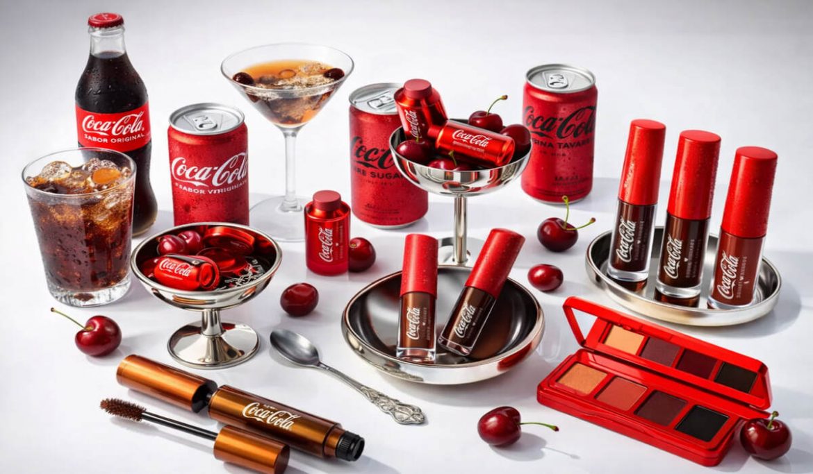 Косметика від Coca-Cola: бренд представив лімітовану б’юті-колекцію разом із Бруною Таварес