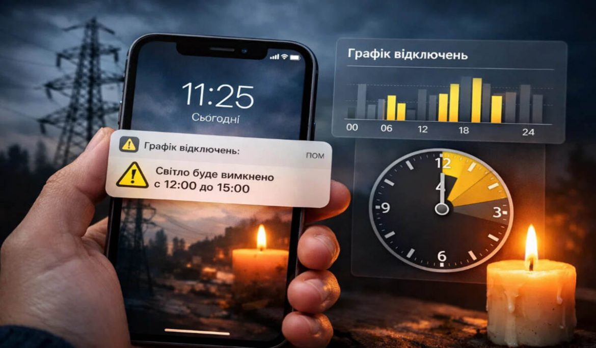 КомКом: графік відключень світла (ГПВ) у push-сповіщеннях — як увімкнути на Android та iPhone