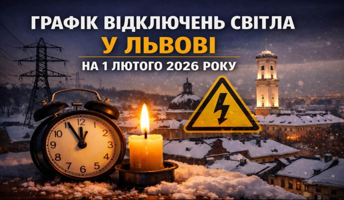 Графік відключень світла у Львові на 1 лютого 2026 року