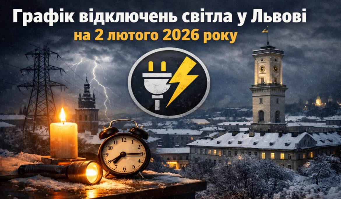 Графік відключень світла у Львові на 2 лютого 2026 року