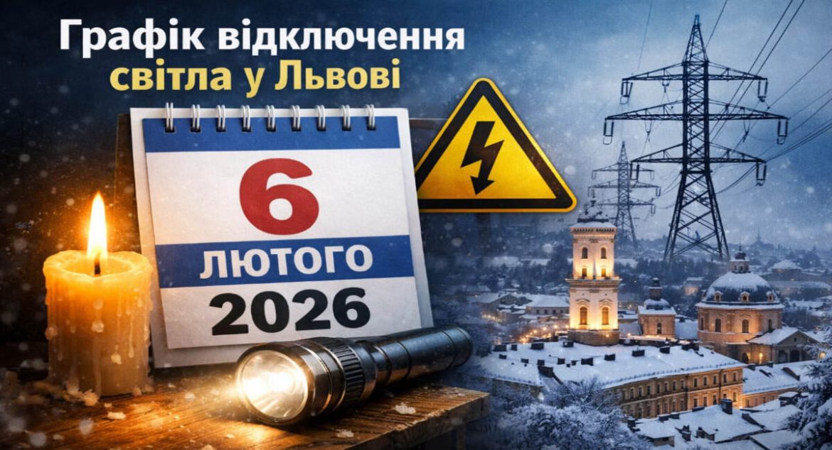 Графік відключень світла у Львові на 6 лютого 2026 року