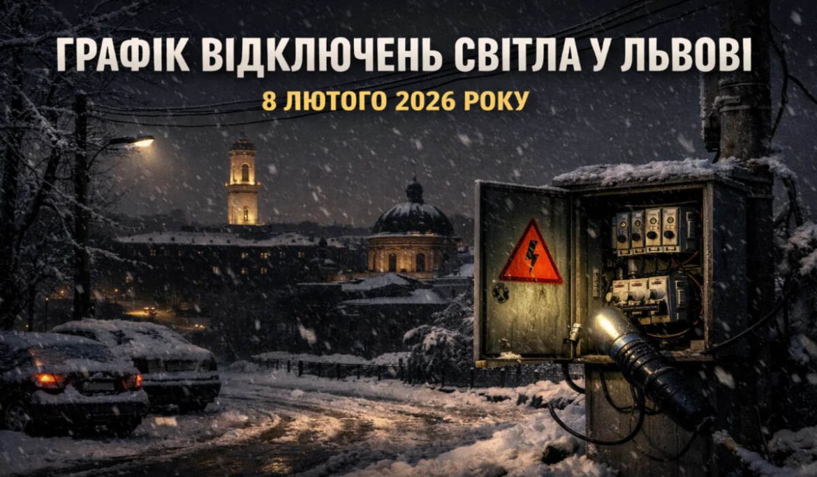 Графік відключень світла у Львові на 8 лютого 2026 року