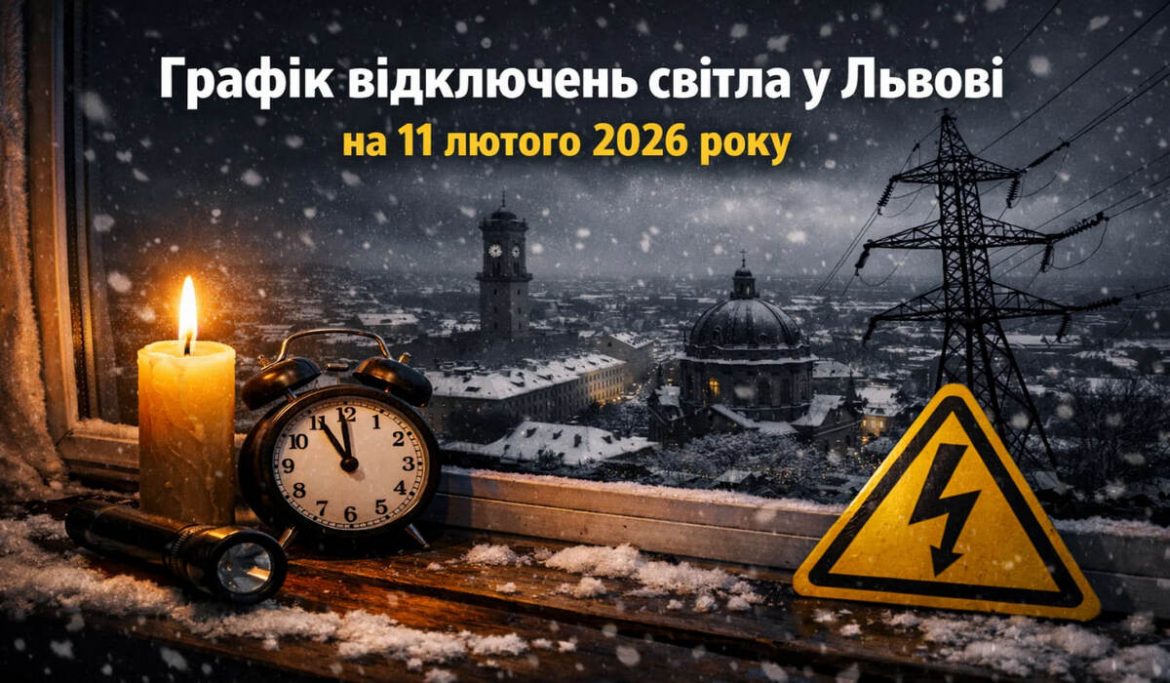 Графік відключень світла у Львові на 11 лютого 2026 року