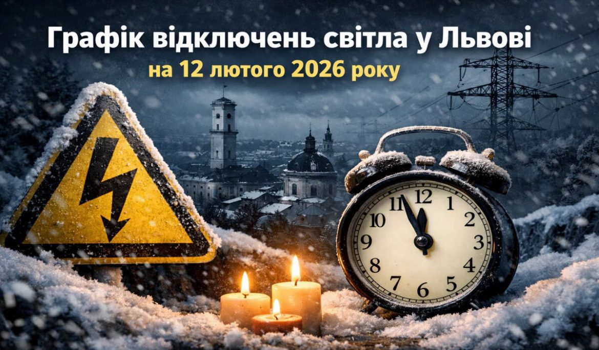 Графік відключень світла у Львові на 12 лютого 2026 року