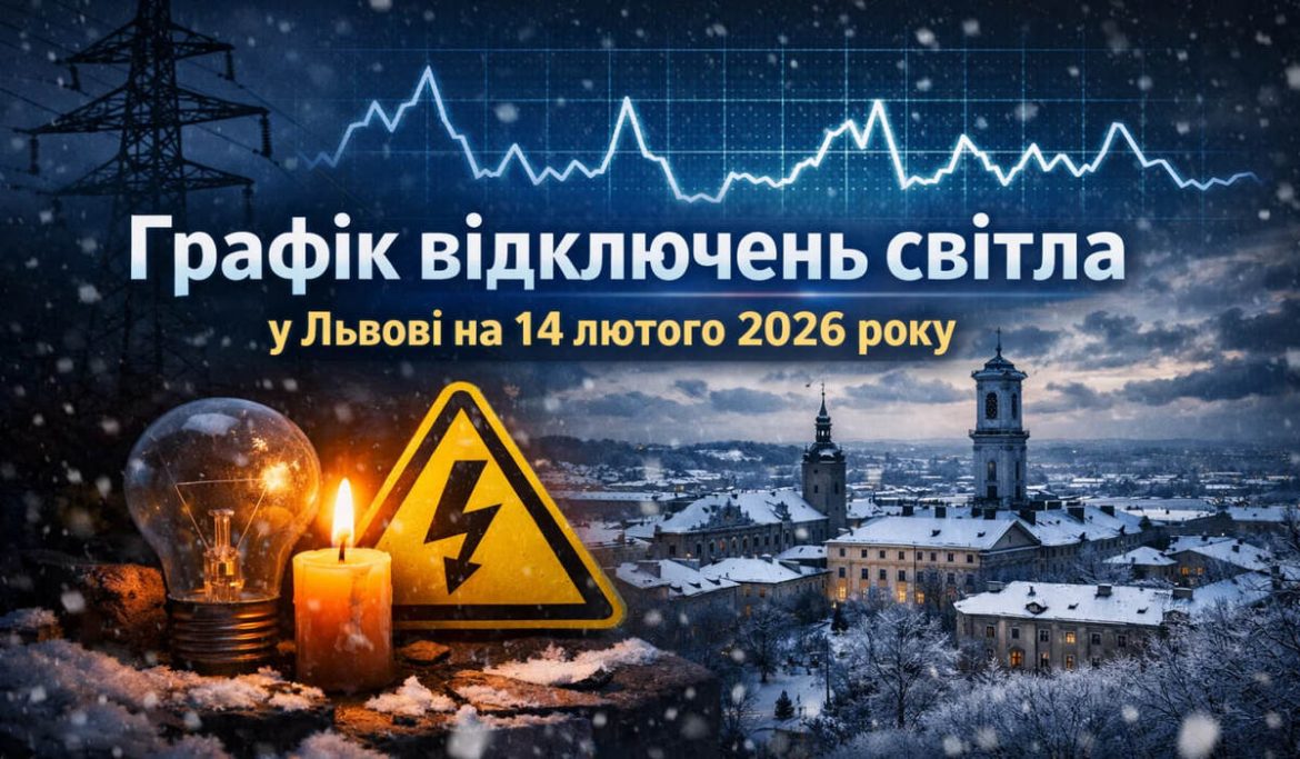 Графік відключень світла у Львові на 14 лютого 2026 року