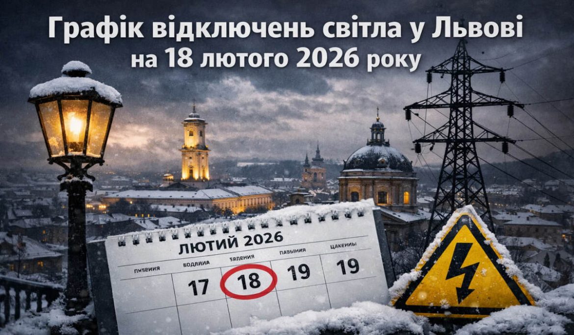 Графік відключень світла у Львові на 18 лютого 2026 року