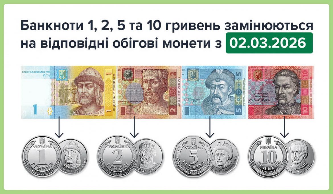 З 2 березня 2026 ці гривні можуть не прийняти на касі: які купюри під ризиком