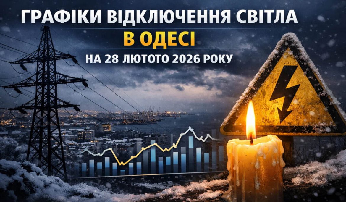 Графіки відключення світла в Одесі на 28 лютого 2026 року