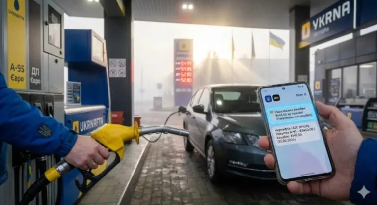 Кешбек на пальне в Україні з 20 березня 2026 року: як отримати через Дію та на яких АЗС діє програма