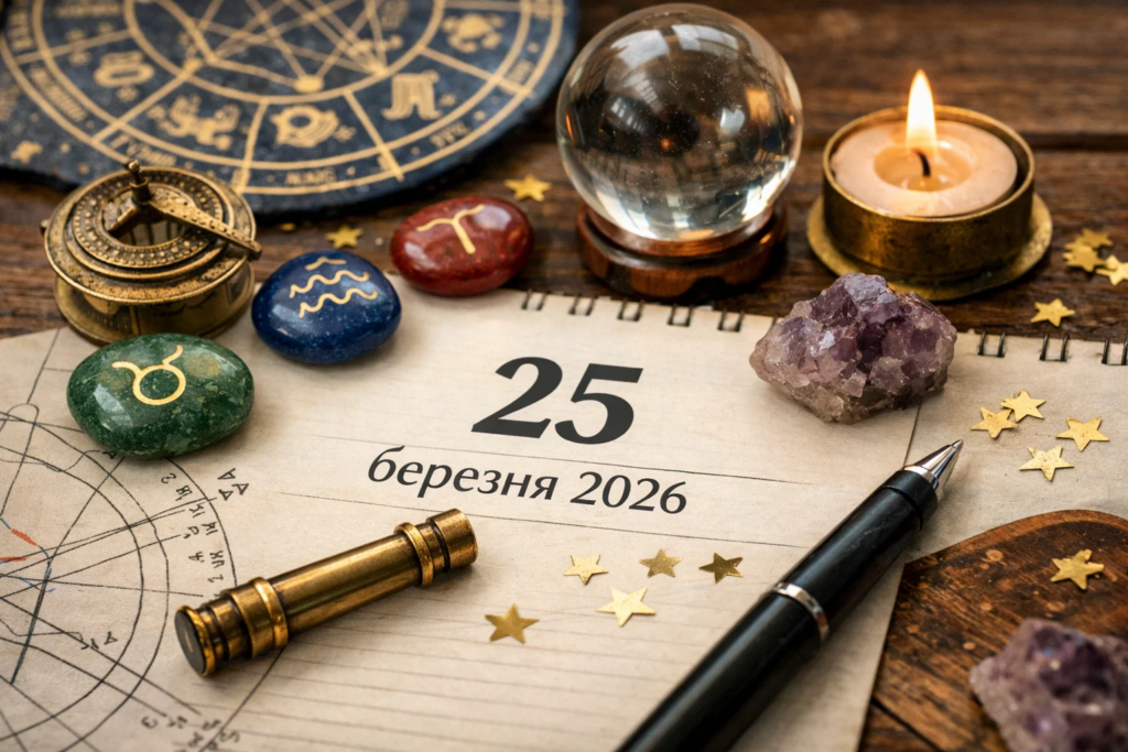 Гороскоп на 25 березня 2026 року для всіх знаків зодіаку: що чекає кожного сьогодні