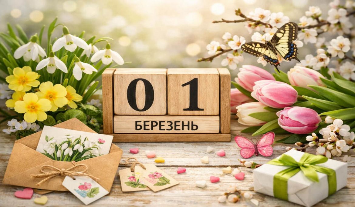 Привітання з 1 днем весни 2026: смс, короткі побажання, листівки, картинки та gif