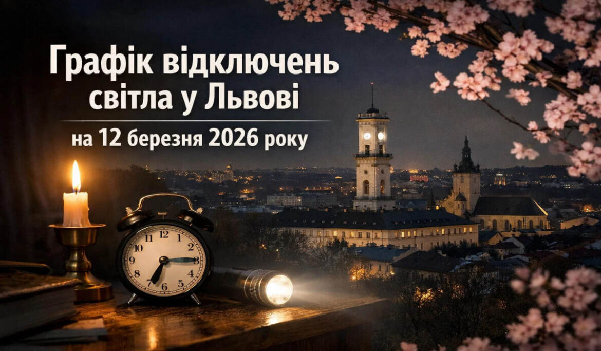 Графік відключень світла у Львові на 12 березня 2026 року