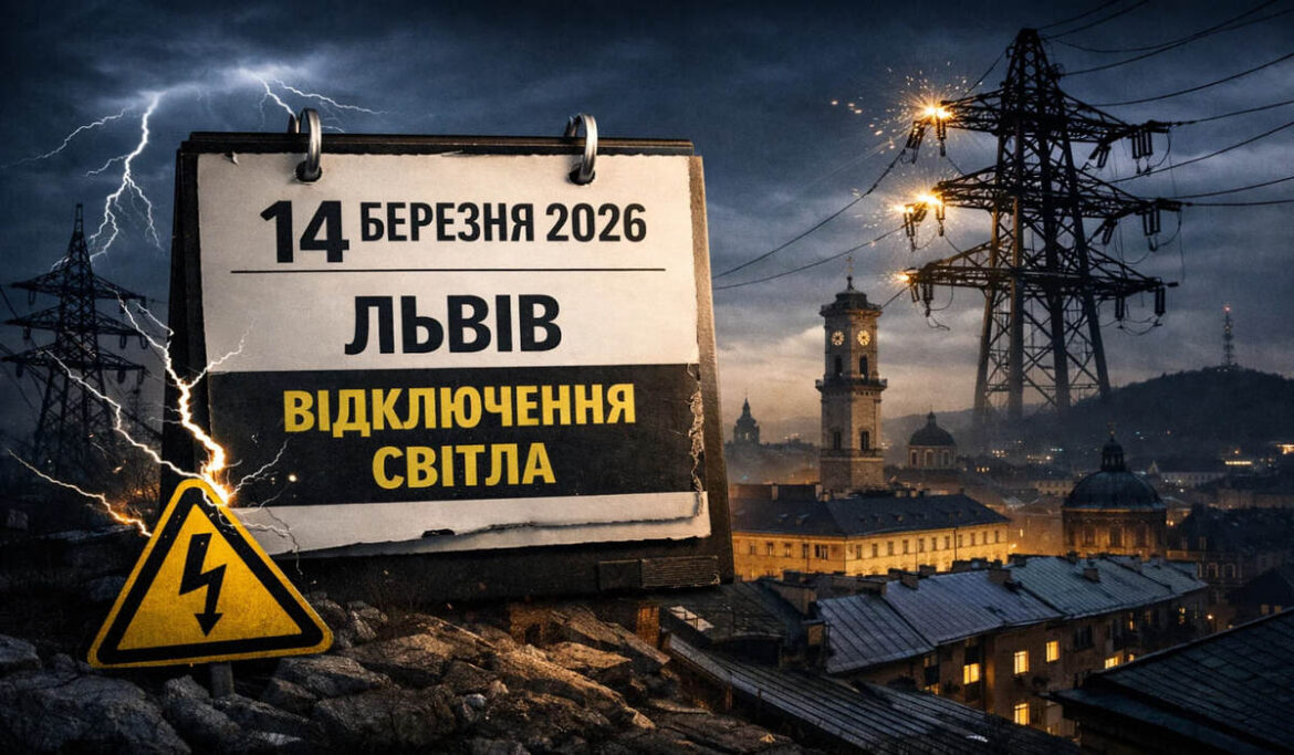 Графік відключень світла у Львові на 14 березня 2026 року