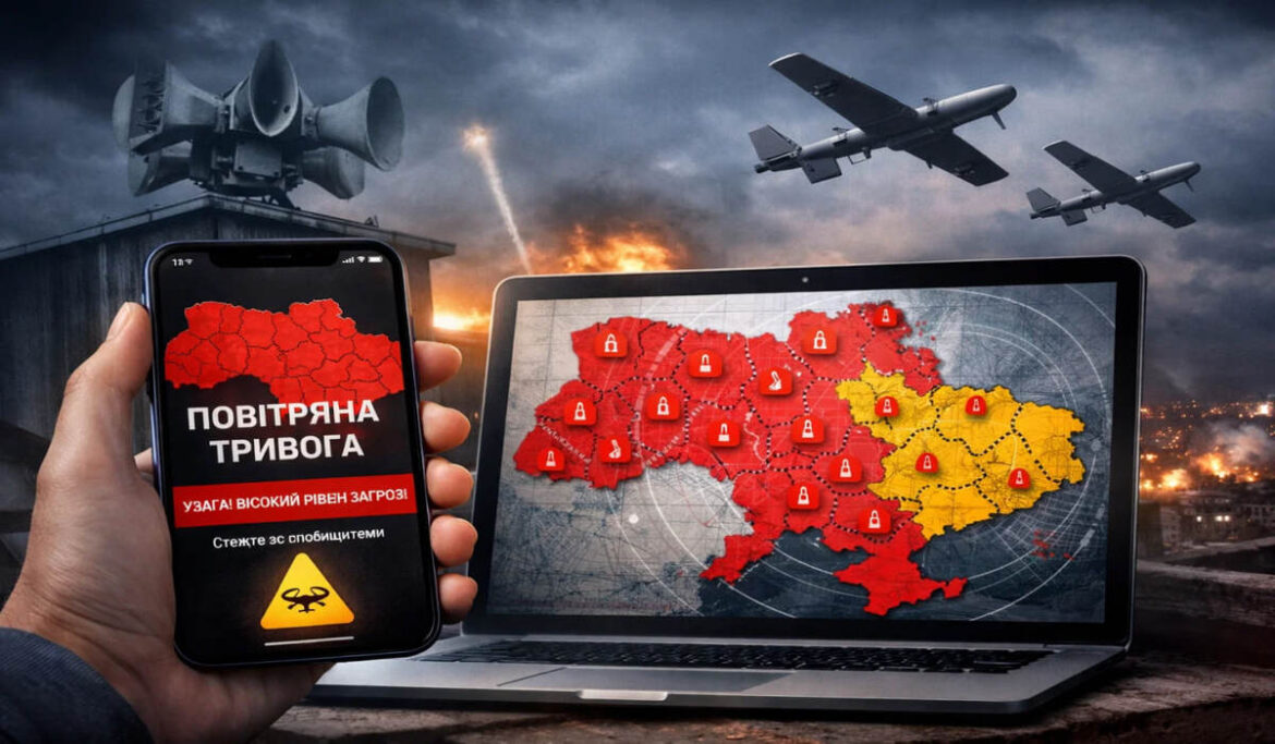 Повітряна тривога 24 березня: де стежити за загрозою дронів онлайн та дивитися карту