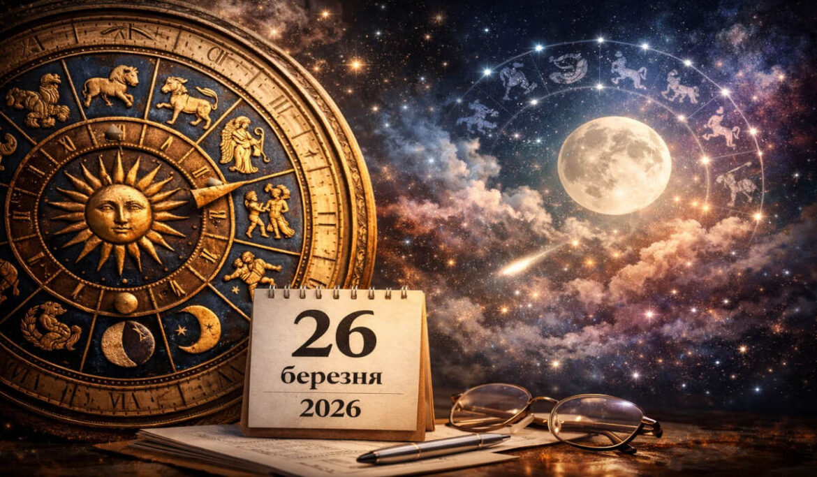 Гороскоп на 26 березня 2026 року для всіх знаків зодіаку: кому день принесе ясність і важливі зміни