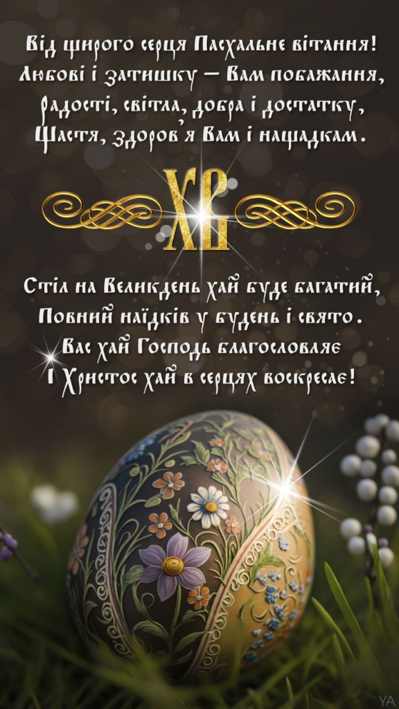 Привітання на Великдень 2026 в Україні: короткі побажання, листівки, картинки та GIF