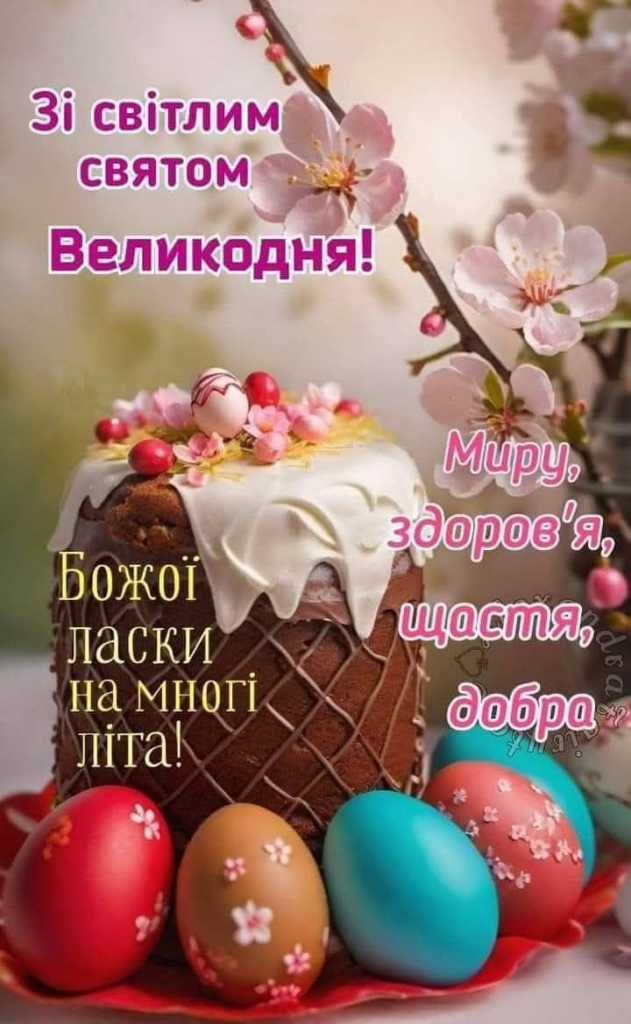 Привітання на Великдень 2026 в Україні: короткі побажання, листівки, картинки та GIF