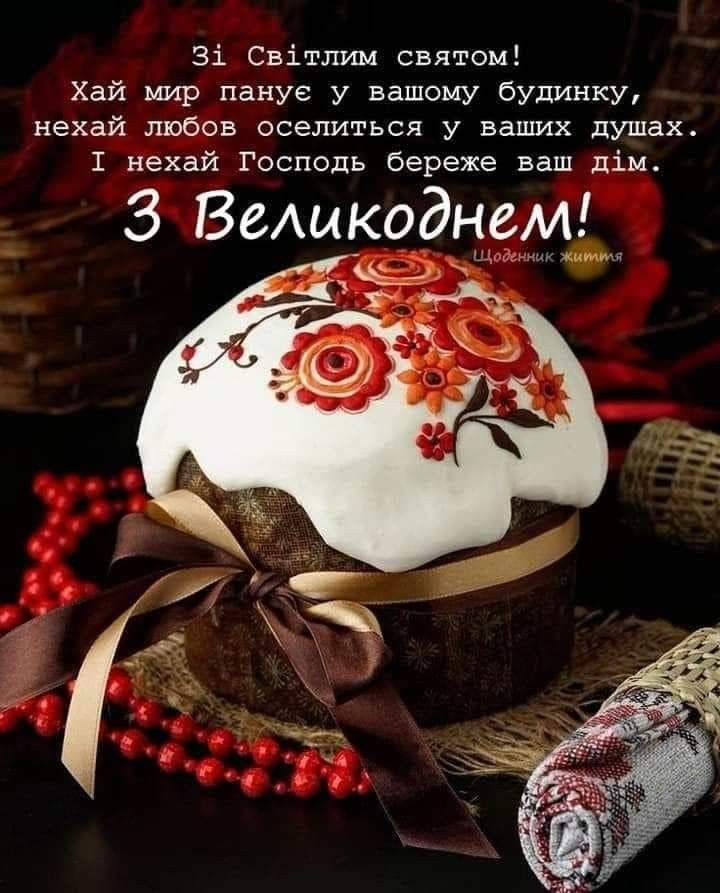 Привітання на Великдень 2026 в Україні: короткі побажання, листівки, картинки та GIF
