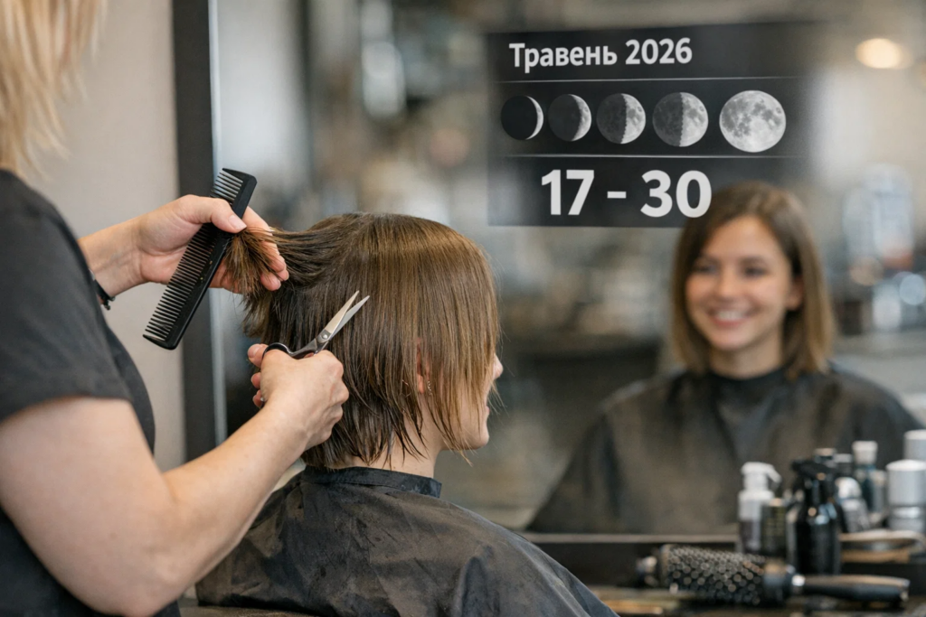 Місячний календар стрижок на травень 2026: коли стригти волосся, фарбуватися і які дні будуть сприятливими