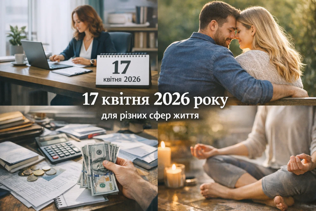 Гороскоп на 17 квітня 2026 року: день чесних розмов, внутрішнього балансу та рішень без поспіху