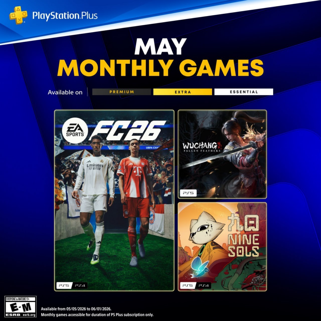 Безкоштовні ігри PlayStation Plus на травень 2026: повний список для PS5 і PS4