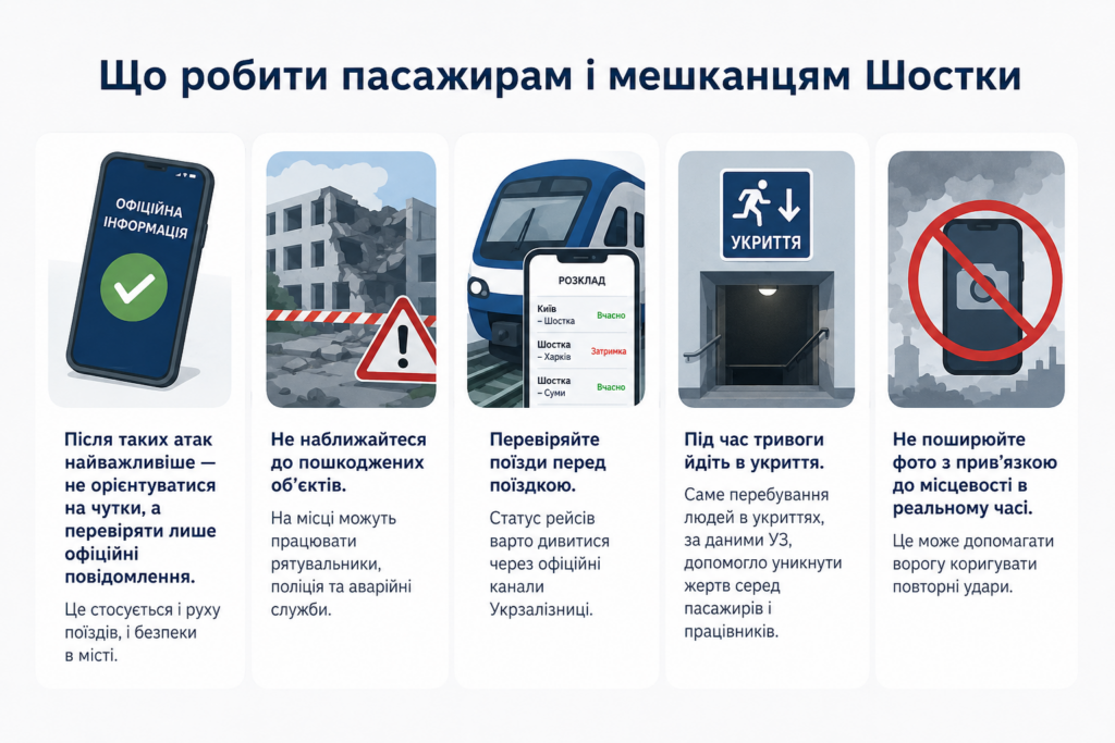 Вокзал у Шостці зруйновано: що робити пасажирам, як їздять поїзди і чи його відновлять
