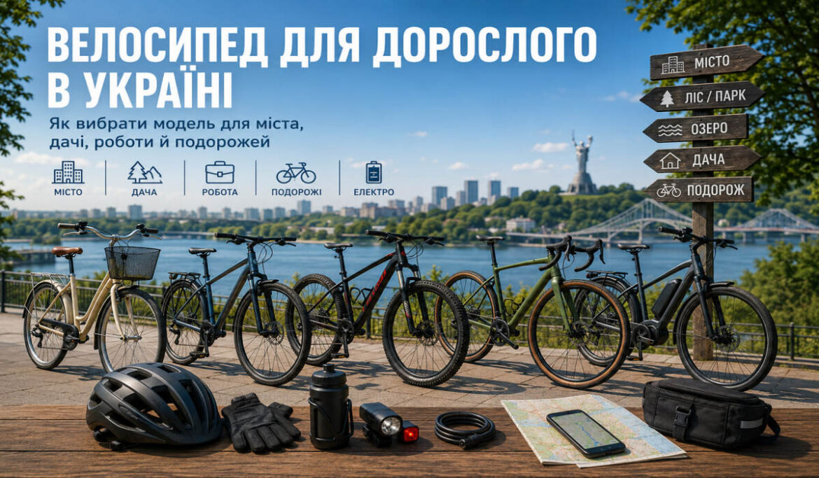 Велосипед для дорослого в Україні: як вибрати міський, гірський, gravel чи електровелосипед