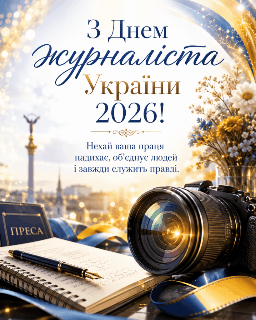 День журналіста України 2026: красиві СМС, короткі побажання, листівки, картинки та GIF