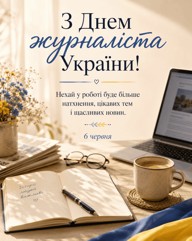 День журналіста України 2026: красиві СМС, короткі побажання, листівки, картинки та GIF